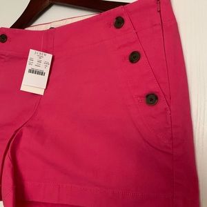 J. Crew City Fit hot pink shorts